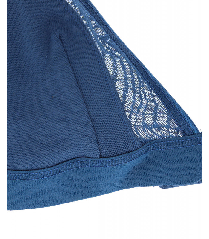 SAVANNAH - Soutien gorge triangle en coton bleu