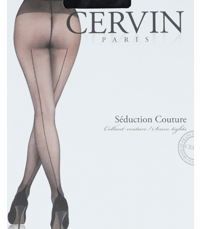 Cervin - Couture - collant fin noir