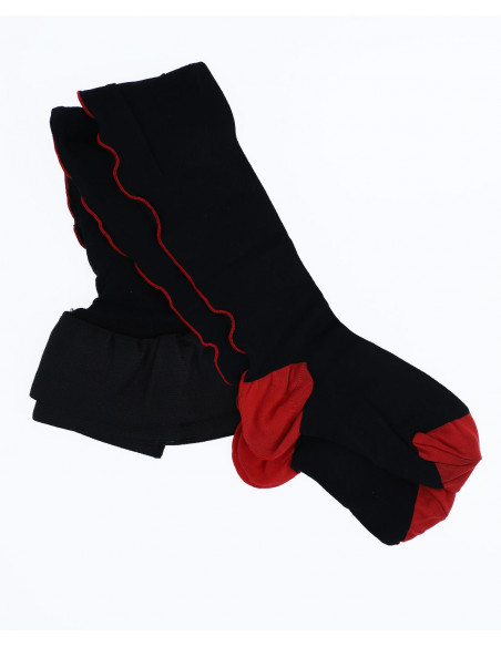 Cervin - Manon Couture Bicolore - Bas avec liseré 90 deniers