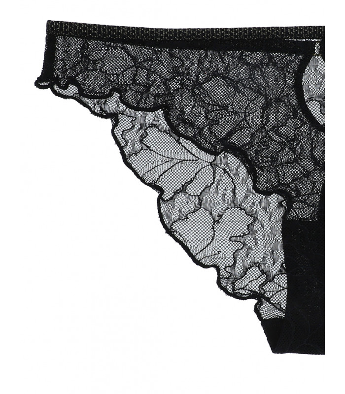 Icone lingerie - Luna - Culotte dentelle noire