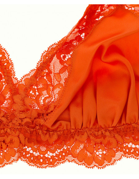 Icone lingerie - Jade - Triangle satiné