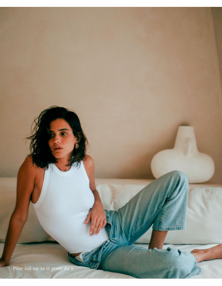 Body coton sans manche Marty  Icone lingerie