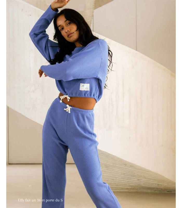 Icone lingerie -1987 - Le pantalon bleu en coton bio