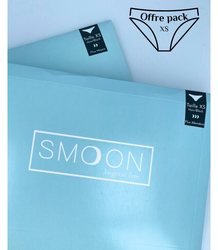 Pack de 2 culottes menstruelles Taille XS -...